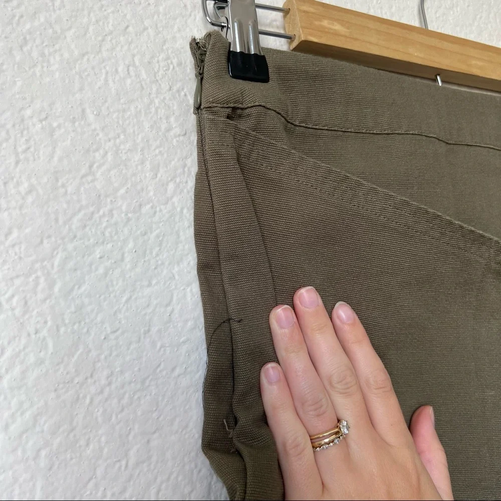 Urban Outfitters Green Khaki Cargo Skirt
